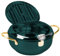 mumisuto Friteuse Japonaise Tempura Avec ThermomèTre, PoêLe à Frire Tempura, Friteuse Tempura Japonaise En Acier Inoxydable Avec Couvercle Et éGouttoir à Huile Pour Frites Crevettes (Vert, 24CM)