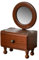 Folpus Tablet Mirror Vanity Makeup Mirror Mirror Vintage Salle de Bain Miroir de Maquillage Makeup Case pour Girl Pâques Journée pour Enfants, Rond