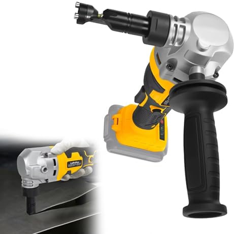 Cordless Metal Nibbler Compatible with De-Walt 20V Battery (No Battery), Brushless Electric Metal Shear with 3 Speed Adjustable Nibbler, 360° Rotating Nibbler Head for Tradespeople & DIY Projects