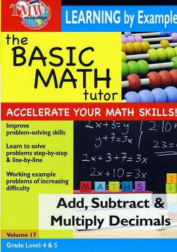 Basic Math Tutor: Add, Subtract, & Multiply Decimals