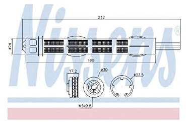 NISSENS 95455 Trockner, Klimaanlage