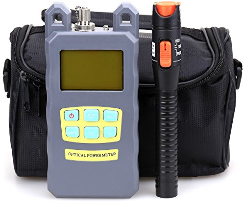 FTTH Fiber Kit di attrezzi in una Fischer in plastica per cavi in fibra ottica Misuratore di potenza ottico-70dBm dBm 10 con borsa porta utensili in vuoto