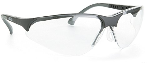 Infield Safty Schutzbrille Terminator, kratzfeste Scheibe, sportliches Design schwarz