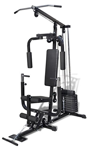 Festnight Multifunktionale Hantelbank Kraftstation Fitnessbank Trainingsbank Max. Belastung 100 kg Zuhause Fitness