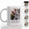 Personalised Mug and Belgian Milk Chocolate/Hot Chocolate Stirrer Marshmallow Gift Set, Tea Cup, Coffee Mug, Personalised Gift, (11oz) White Mug Customised with Photo / Image - Polaroid Style Style