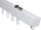 Gardinia Aluminium-Vorhangschienen-Set Luna, Komplett-Set mit 1-läufiger Schiene, Weiß, 200 cm, 36272