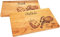 Sannys Fleischbrett aus massivem Kirschholz incl. Gravur, Schneidbrett mit Fleischgrafik geölt 30 x 18 x 1,5 cm