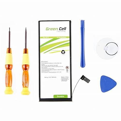 Green Cell Batteria A1660 per Apple iPhone 7 | celle ai polimeri di litio | 1960 mAh 3,8 V | batteria di ricambio per smartphone | batteria di marca | piena compatibilità | capacità reale | senza