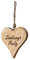 levandeo Aufhänger Lieblingsplatz H15cm Herz Mango Holz Schriftzug Wand-Deko Türschild Holzdeko Deko Wohndekoration