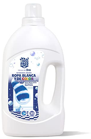DIA SUPER PACO detergente máquina líquido blanco&color botella 30 lv