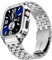 SUPLINK Edelstahl-Gehäuse mit Band Kompatibel Apple Watch Bands 44mm,Edelstahl Robuste Schutzhülle Bumper Armband für iWatch Serie 6/5/4/SE für Männer(Silber,44mm)