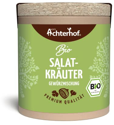Salatkräuter Gewürzmischung 20g | Salatkräutermischung ohne Glutamat | Vinaigrette für Blattsalat | auch für Dips mit Kräuterquark und Schmand | vom Achterhof