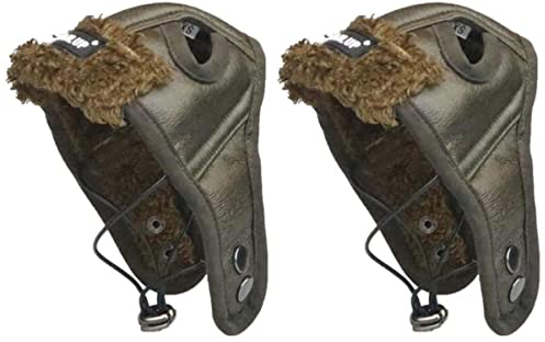 POPETPOP 2stücke Kreative Haustierkostüm-flugmütze Für Hunde Und Katzen Braune Pilotenkappe Für Partys Und Fotoshootings Verstellbar Und