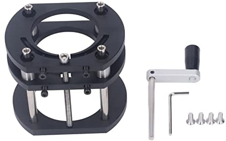 Frästisch für Oberfräse Oberfräsen-Hebebühne 4-Backen-Metalloberfräsen-Hebeplattform Frästisch-Hebesystem für Elektrisches Nuten Zapfenschneiden Trimmen