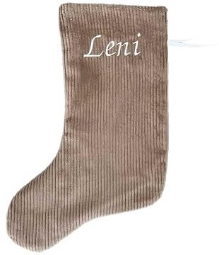 Glückspilz Nikolausstiefel I Kinder Nikolausstrumpf I Nikolaussäckchen I mit Namen personalisiert I Cord I 40 cm