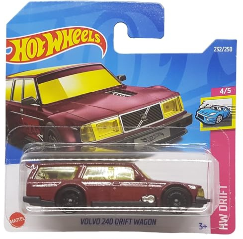 Hot Wheels - Volvo 240 Drift Wagon - HW Drift 4/5 - HCT20 - Short Card - Drift Racing - Mattel 2022