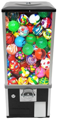 Vending Machine, Commercial Toy Candy Capsule Vending Machine, Classic Gumball Machine, 4x25 Dual Side Coin Operators Prize Machine Dispenser Candy Machine for Gaming Store, with Keys