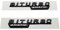 yzw6688 3D-ABS-schwarzes Auto-Heckkoffer-Abzeichen-Buchstaben-Aufkleber-Logo E43 Biturbo 4matic-Emblem, kompatibel mit E 43 / W212 W213-Zubehör (Color : Biturbo Black 2pcs)