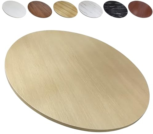 whalebee Tischplatte Esstisch Drehscheibe Holz Großer Drehteller 60cm 70cm 80cm 90cm Drehbare Drehscheibe, Esstisch Drehteller Küchen-Drehteller, Stetige Nicht -Slip, Leicht Zu Teilen Lebensmittel