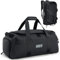 MIER Sporttasche für Herren, großer Seesack mit Schuhfach, 60 l, wandelbare Reisetasche, Wochenendtasche, Übernachtungstasche, für Fitnessstudio, Sport, Reisen, Schwarz, Rucksackreisen