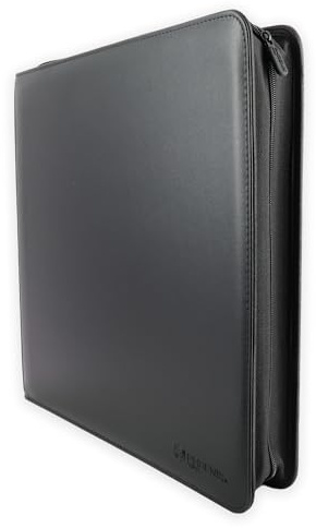 Phoenix Shield | Premium Sammelmappe Karten Portfolio mit Reißverschluss, 9 Taschen – Platz für 480 Karten mit Toploader
