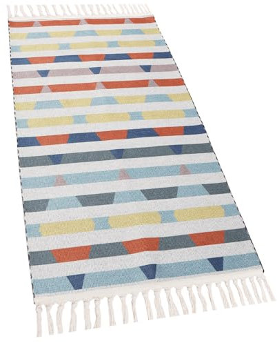 Terafeels Teppiche für Flur, 60 x 180 cm, waschbar, Waschküche, Anti-Rutsch-Teppich, Baumwolle, niedrig, für Flur, Küche, Schlafzimmer, Wohnzimmer, 106180