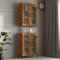 ShGaxin Armario Colgante de Pared Roble Ahumado 69,5x34x90 cm, Mueble Cocina Auxiliar, Armario Despensa Cocina, Modulos De Cocina, Mueble Auxiliar Pared, Armario Pared De Cocina - 817390
