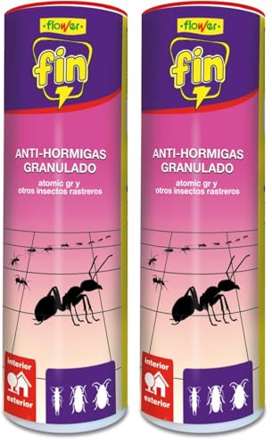 Flower Fin Antihormigas Talquera, 400 gr (Paquete de 2)