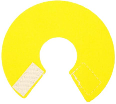 DRESSOOS Vogelhalsband Anti-Biss-Vogel-Halsband Heilhalsband Haustier Papageienzapfen Vogelkegel Vogel-Nackenschutz Kragen Papageienschutzhalsband Wurmkur Lecken Super Haut Yellow