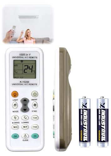 Mando a distancia universal de aire acondicionado para MITSUBISHI Fujitsu A/C Controller compatible con LG Gree Midea Toshiba Haier Daikin Hitachi Sharp Panasonic Samsung Sanyo Hisense y más de 1000