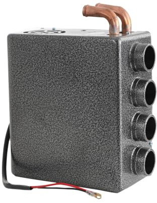 Atsoya Auto Heizluefter 12V 80W Kfz-Heizung AutoEntfroster, 4 Löcher Universell Autoheizung mit Gebläse und Einbausatz mit Dreiwege-Halterungsschalter