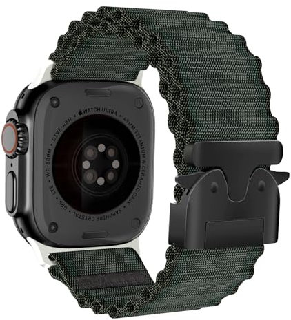 Correa para Apple Watch Ultra 2/3/1 49 mm 46 mm 45 mm 44 mm 42 mm 41 mm 44 mm 38 mm, Correas Deportivas De Nylon para Apple Watch Ultra(3/2/1 Serie 11 10 9 8 7 6 5 SE 4 3 2 1