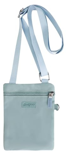 FuninCrea Women's Crossbody Phone Bag Waterproof Nylon Womens Cross Body Bag Lightweight and Slim Ladies Small Crossbody Bag Casual Mobile Phone Bag with Zipper and Adjustable Strap (Blue)