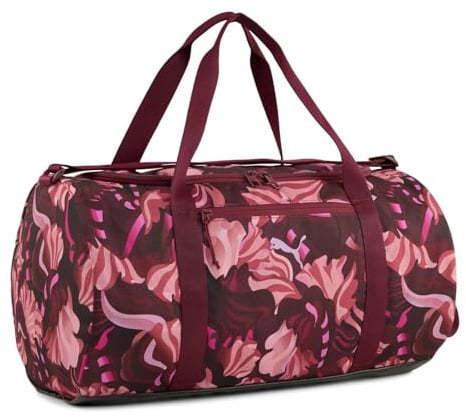 PUMA Sporttasche at ESS Floral Ribbon Barrel Bag Poised Pink Beere