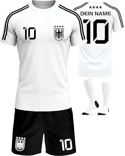 Deutschland Trikot Kinder Herren Damen WM 2026 Fussball Geschenke Jungen Coole Sachen für Jungs Fußball Trainingsanzug Tshirt EM Shirt geschenk junge 10 jahre Fußballtrikot Mädchen Set IIIII20Fo7IIIII