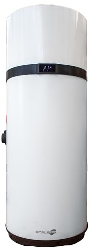 SIMPLETEK - Boiler 200 lt con Pompa di Calore Integrata Scaldacqua Elettrico per Pannelli Solari 1820W Ideale per Fotovoltaico Ecologico Domestico