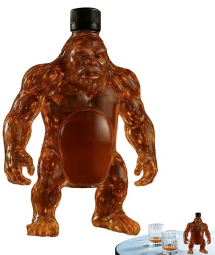 HonJiekomy Spirituosen Karaffen,Alkohol Wein Belüfter Deko 350ml - dekorative Dekanter Flasche - Für Männer Vater Home Bar Geburtstag Ruhestand Weihnachten Genuss