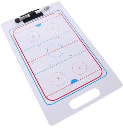 Eishockey Trainerbrett aus PVC mit Tragegriff für Schnelle Anpassungen