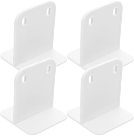 CHILDWEET Lot de 4 Set de Set de Bases Stabilisatrices Abs Blanches pour Parc à Bébé et Meubles, Support Antidérapant Réduisant Balancements Excessifs, pour Sécuriser D'garçon et Filles