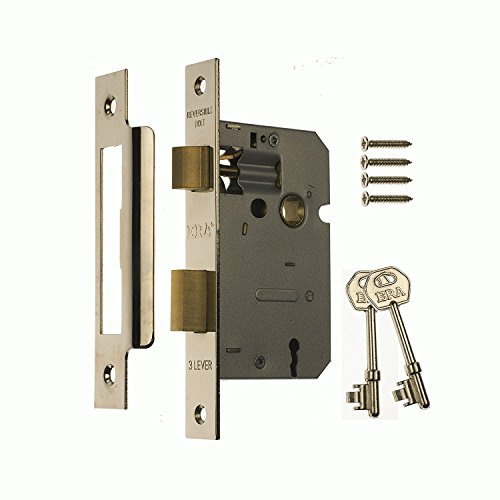 ERA 3 Lever 76mm Mortice Sashlock Polished Brass Finish