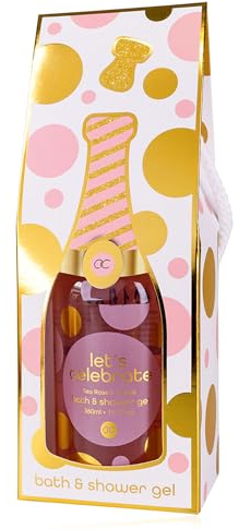Duschgel/Duschbad in Sektflasche Let's Celebrate - Wellness Geschenk für Frauen, Badezusatz, Beauty