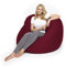 Lumaland Flexi Comfort Sitzsack Medium | Flexibler Premium Bean Bag | 142 x 84 cm Sitzkissen | Ideal zum Liegen oder Sitzen | Sessel & Sofa für Kinder und Erwachsene [Rot]