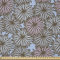 ABAKUHAUS Gänseblümchen Stoff als Meterware, Botanischer Garten Design, Microfaser Multi Zweck Dekostoff für Kunsthandwerke, 3M (230x300cm), Mehrfarbig