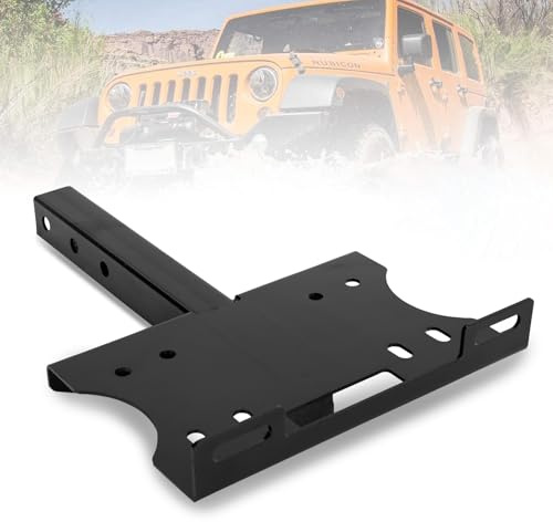 FieryRed Universal 5,1 cm Empfänger-Anhängerkupplung, Seilwinde Montageplatte, Anhängerwinde Halterung für ATV, UTV, LKW