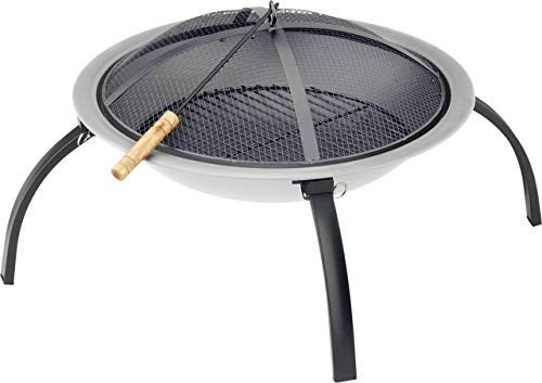 ACTIVA Feuerstelle Feuerschale Edelstahl, Terrassenfeuer Garten Terrasse Feuer Lagerfeuer