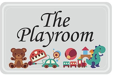 The Playroom - Kids Bedroom Door Sign - Door Plaque, Girls/Boys, Nursery, Play Room, Childs Room
