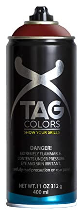 TAG COLORS - Bote de Spray, Color Taurus Brown (G400A009 ), Resultado Profesional, Precisión y Cubrición, Acabado Ultra Mate, Master Pack 6 x 400ml