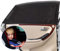 Sonnenschutz Auto Baby/Kinder Doppelseitiges (2 Stück), Universal Sonnenblende Auto Net, Sonnenschutzrollo Auto mit UV Schutz, Auto Seitenfenster Sonnenschirm Schützt Baby, Kinder & Haustiere