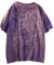 Maglietta goth da donna Y2K Harajuku Graphic Tops Cotone Anime Vestiti (viola, M)