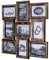 levandeo Bilderrahmen 9 Fotos 10x15 Schwarz Kupfer Fotocollage Shabby Chic Vintage Look Barock Fotogalerie Fotorahmen Collage